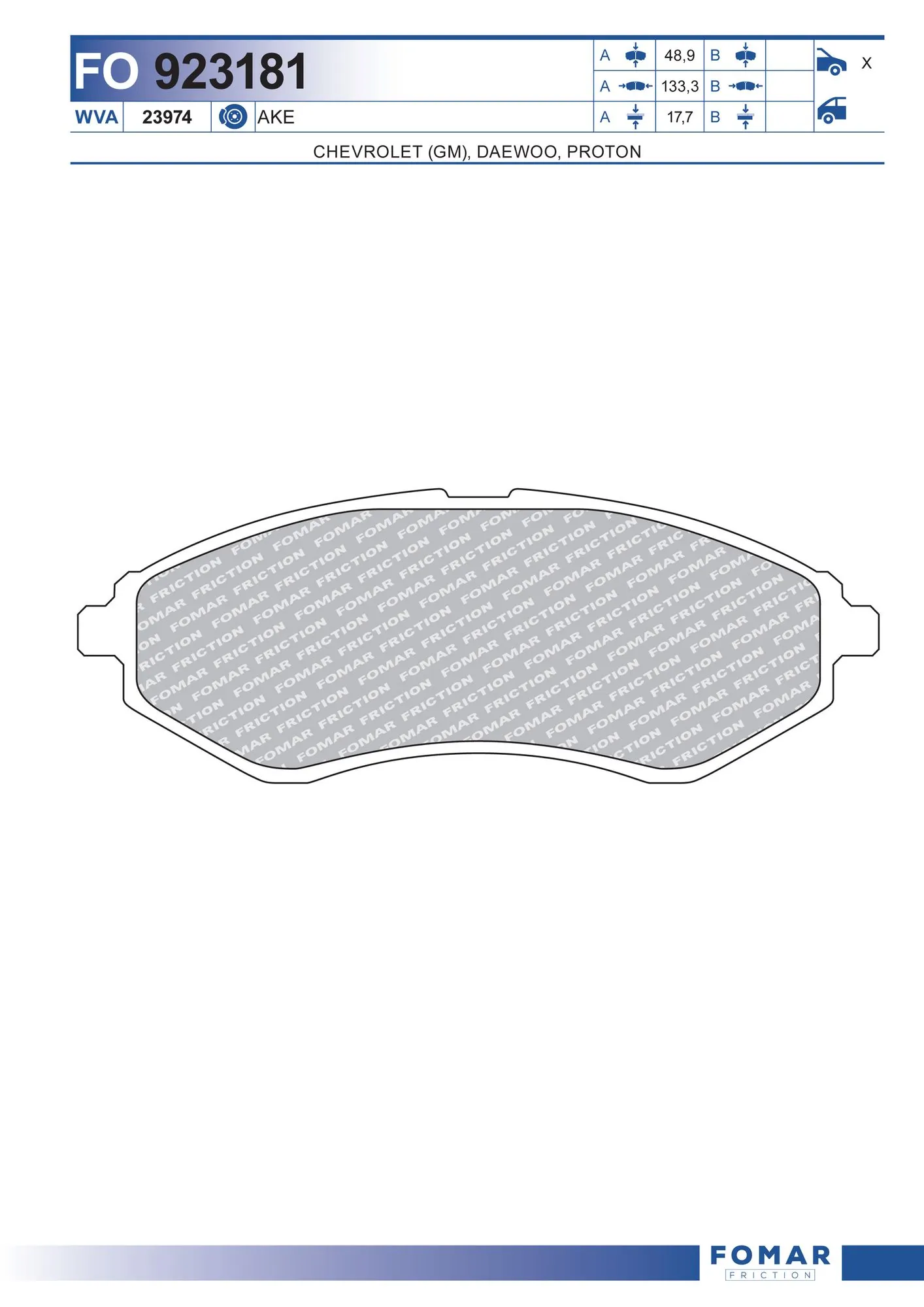 Brake Pad Set, disc brake